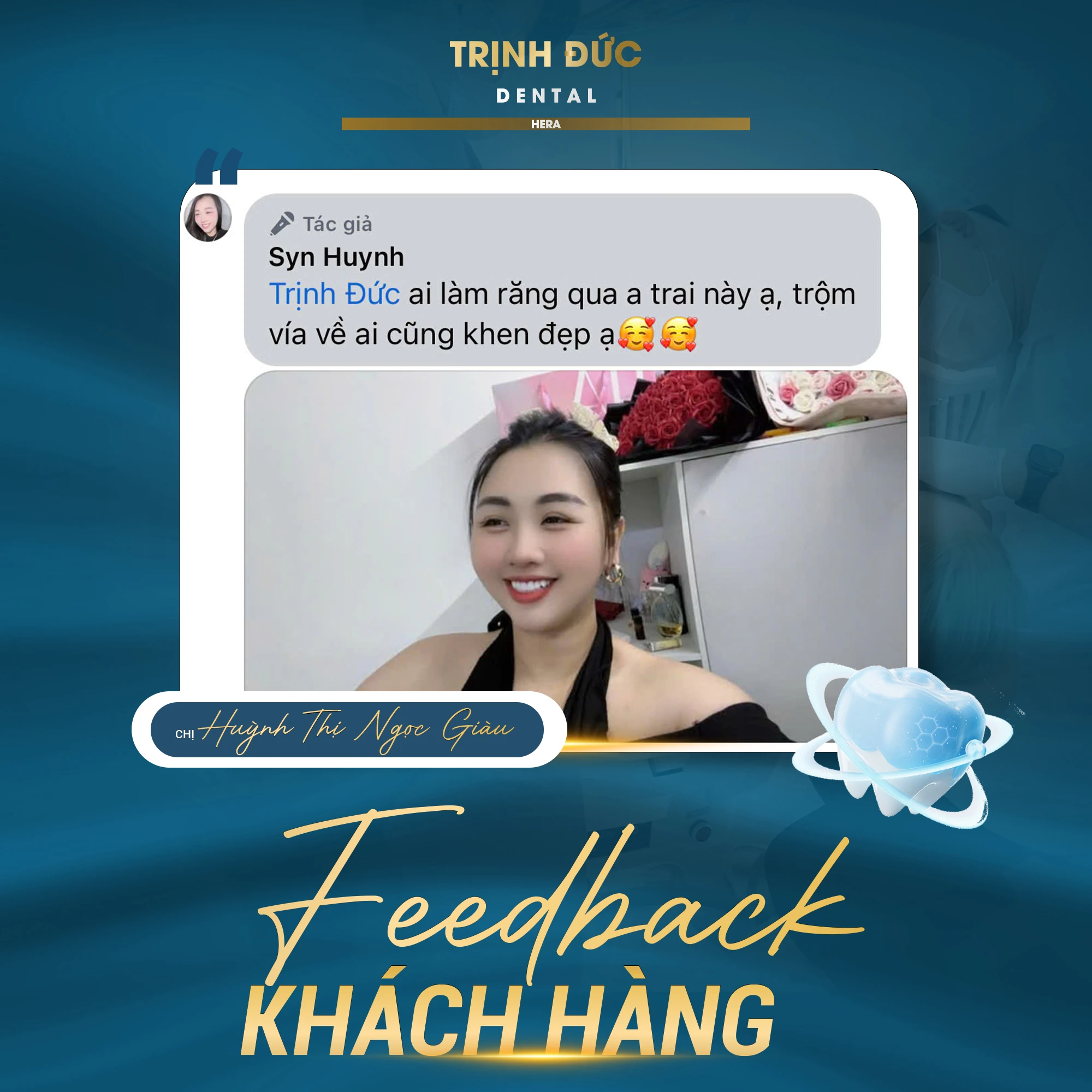 “Trộm vía ai cũng khen đẹp” – Hành trình làm răng sứ thẩm mỹ giúp chị Syn Huỳnh tỏa sáng trong ngày cưới